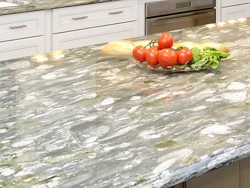 AFTER granite close-up on the island