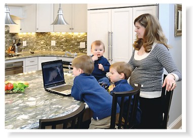 Laura Kay with her 3 sons